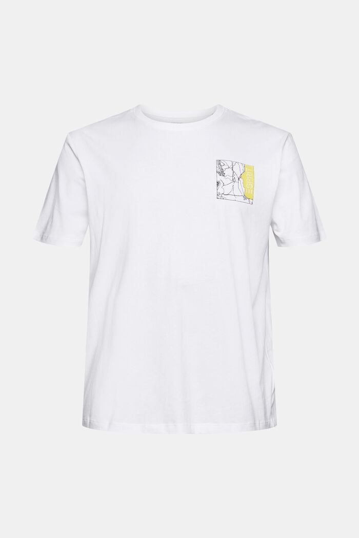 Jersey-Shirt mit Logo-Print, WHITE, detail image number 6