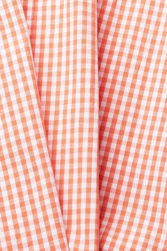 Kariertes Hemd aus Baumwolle, CORAL, detail image number 5
