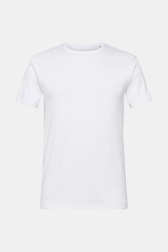 Jersey-T-Shirt in Slim Fit, WHITE, detail image number 6