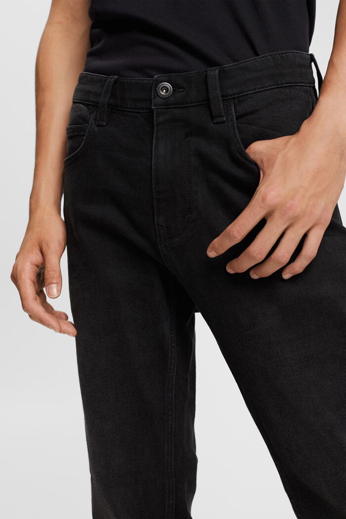 Stretch-Jeans in bequemer schmaler Passform, BLACK DARK WASHED, detail image number 2