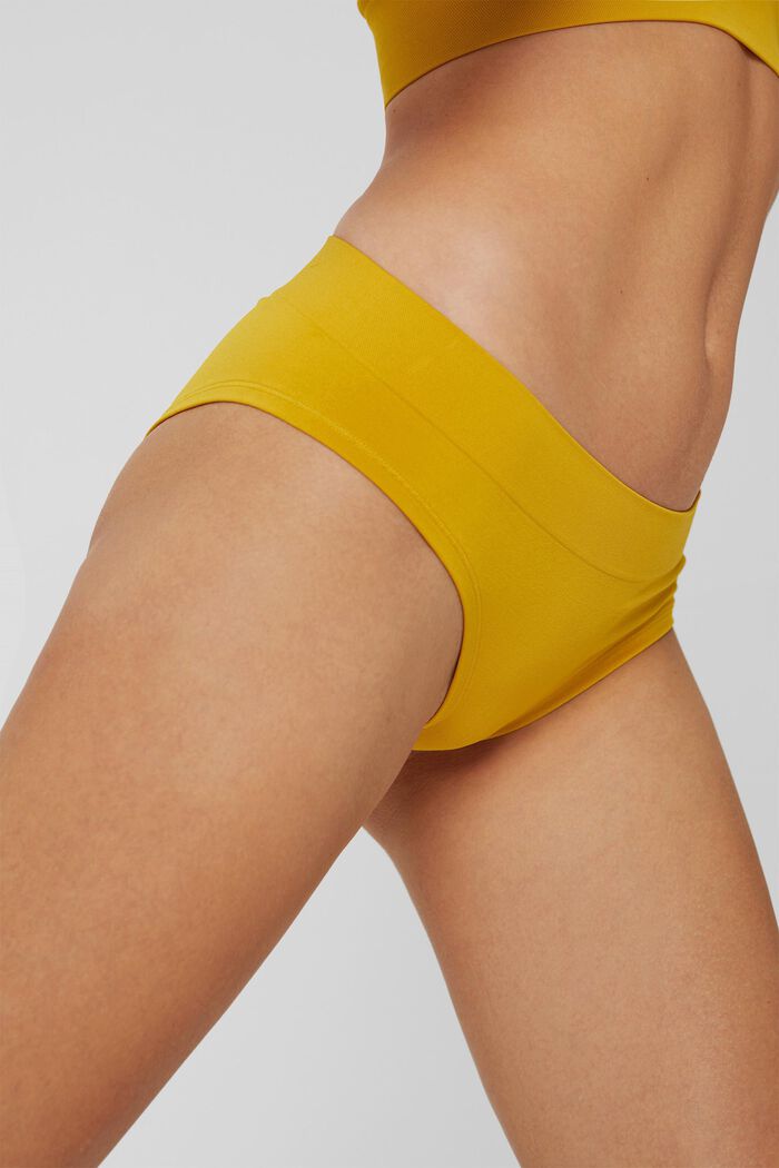 Recycelt: Hipster Shorts mit Soft-Komfort, LIME YELLOW, detail image number 2