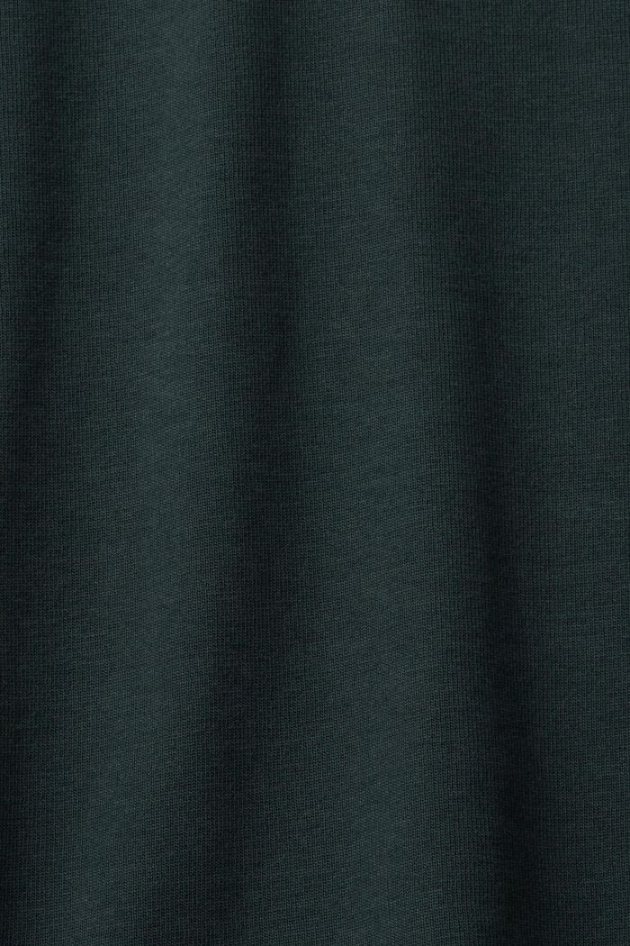 Langärmliges Poloshirt, DARK TEAL GREEN, detail image number 4