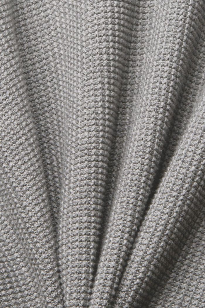 Sweater aus 100% Baunwollen, MEDIUM GREY, detail image number 5