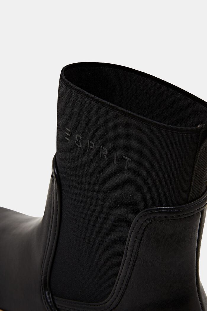 Vegan: Chelsea Boots in Lederoptik, BLACK, detail image number 2