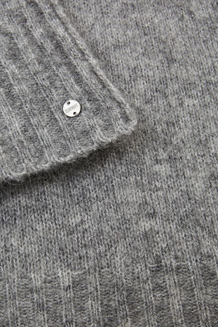 Schal aus Mohair-Woll-Mix, GREY, detail image number 1