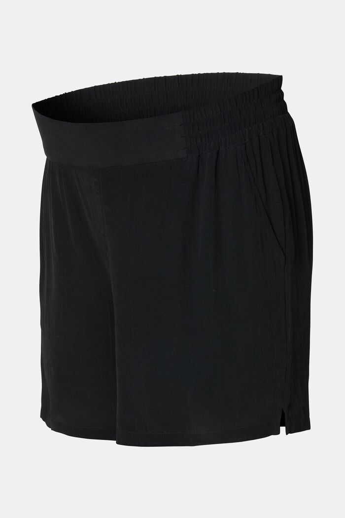 MATERNITY Shorts mit Unterbauchbund, DEEP BLACK, detail image number 4