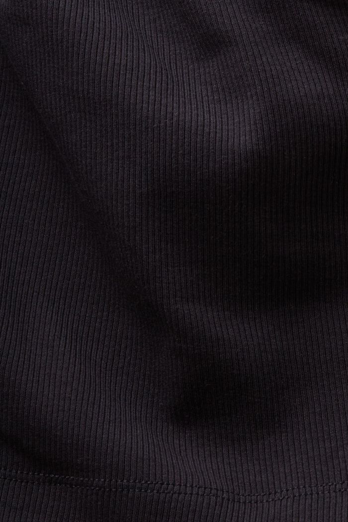 One-Shoulder-Top in verkürzter Länge, BLACK, detail image number 4