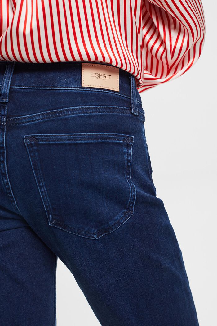 Jeans mit gerader Passform und mittelhohem Bund, BLUE LIGHT WASHED, detail image number 1