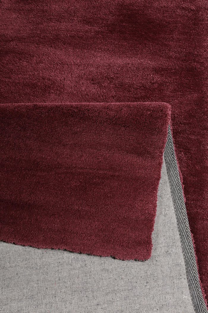 Hochflor-Teppich in vielen Trendfarben, BORDEAUX, detail image number 2