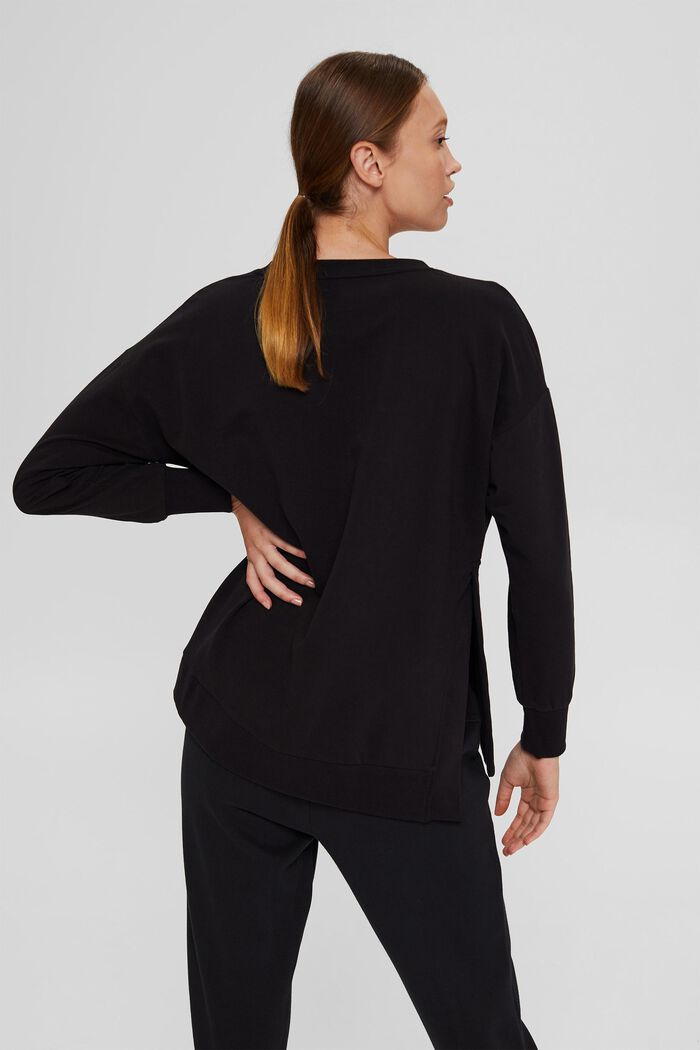 Sweatshirt aus Organic Cotton, BLACK, detail image number 3