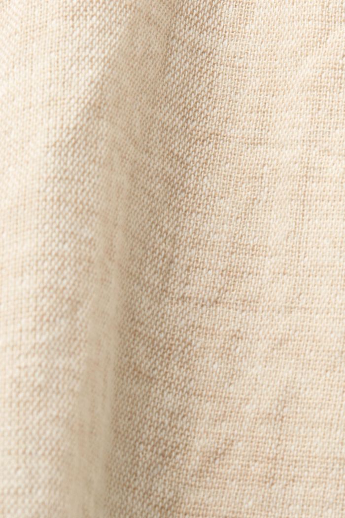 Leichte Jacke aus Baumwolle-Leinen-Mix, SAND, detail image number 5