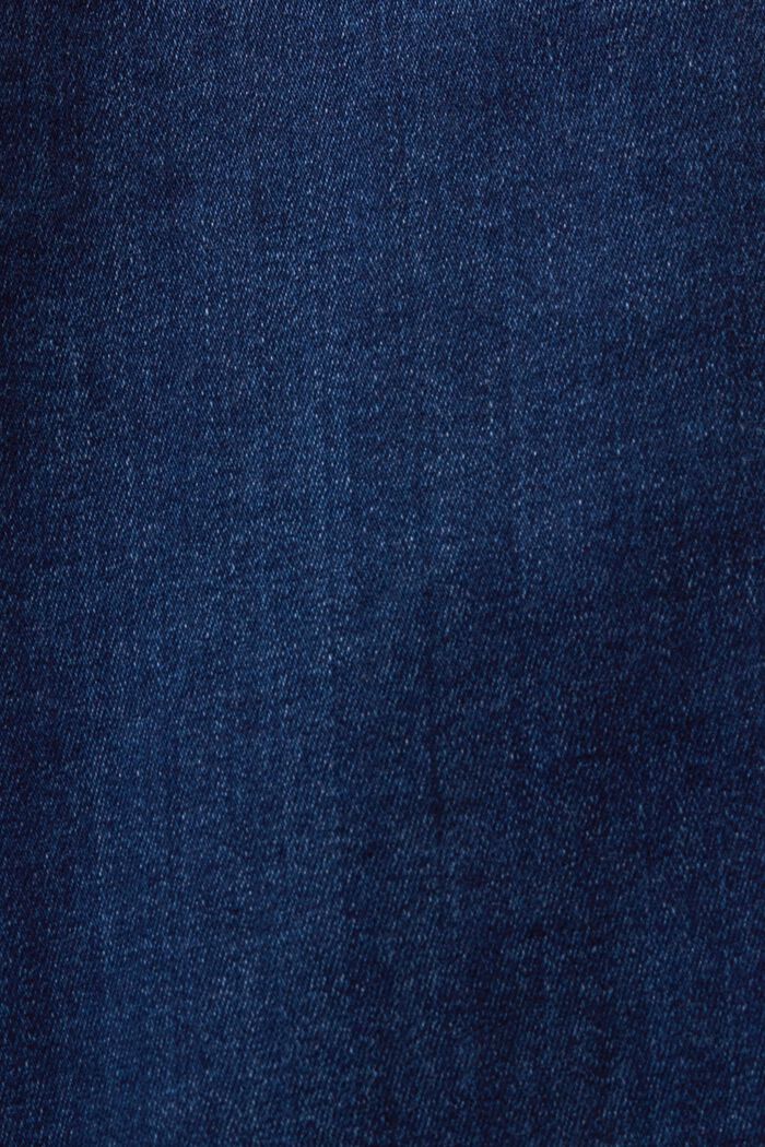 Jeans mit gerader Passform und mittelhohem Bund, BLUE DARK WASHED, detail image number 6