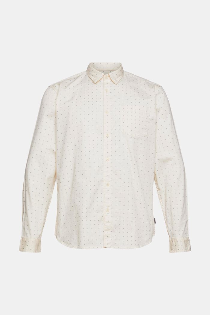 Hemd mit Print aus 100% Bio-Baumwolle, OFF WHITE, detail image number 6