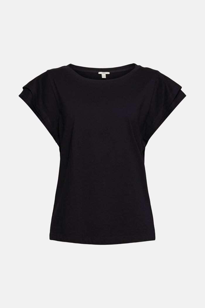 T-Shirt aus 100% Organic Cotton, BLACK, overview