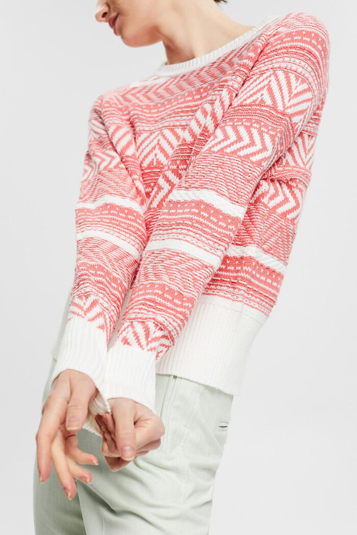 Pullover mit Norwegermuster, CORAL, detail image number 2