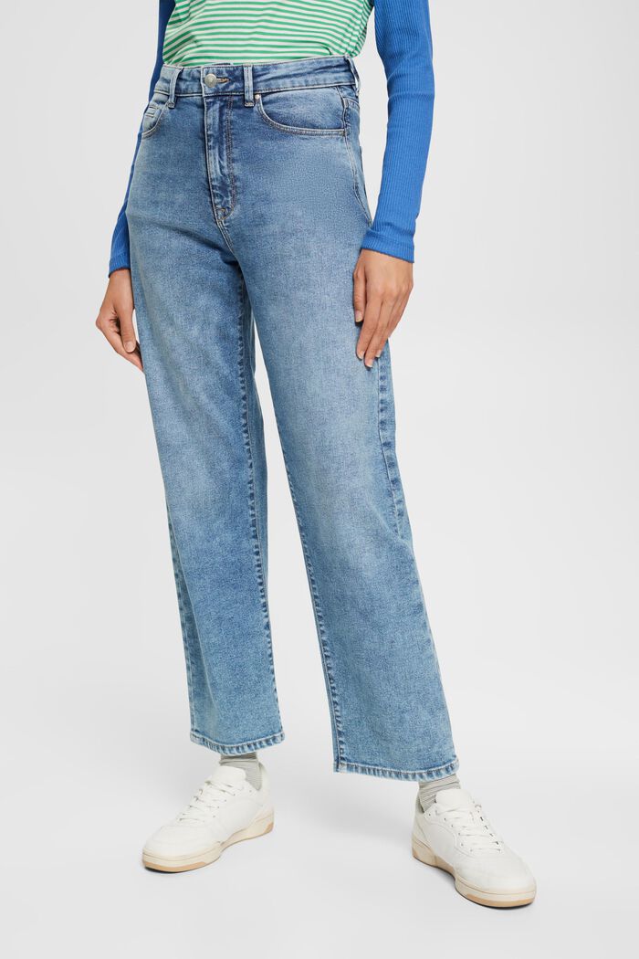 Stretch-Jeans aus Bio-Baumwolle, BLUE LIGHT WASHED, detail image number 0