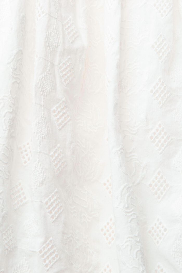 Kleid mit Stickerei, OFF WHITE, detail image number 4