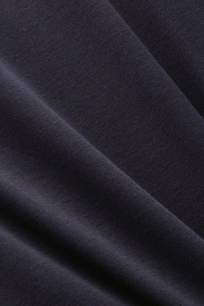 T-Shirt-Kleid aus Baumwolle mit Schulterpolster, BLACK, detail image number 5