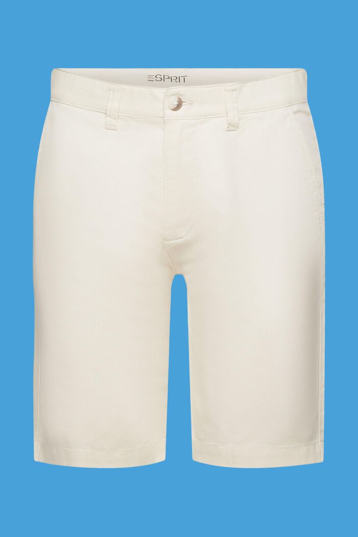 Shorts im Chino-Stil, CREAM BEIGE, detail image number 5