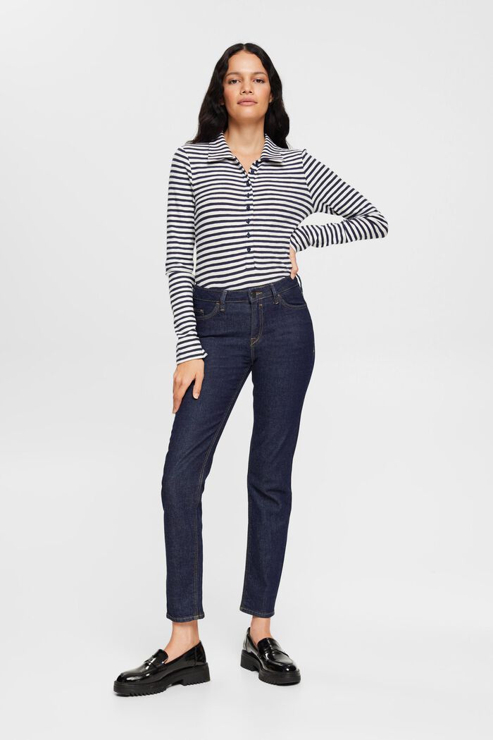 Elastische Slim-Fit Jeans, BLUE RINSE, detail image number 2