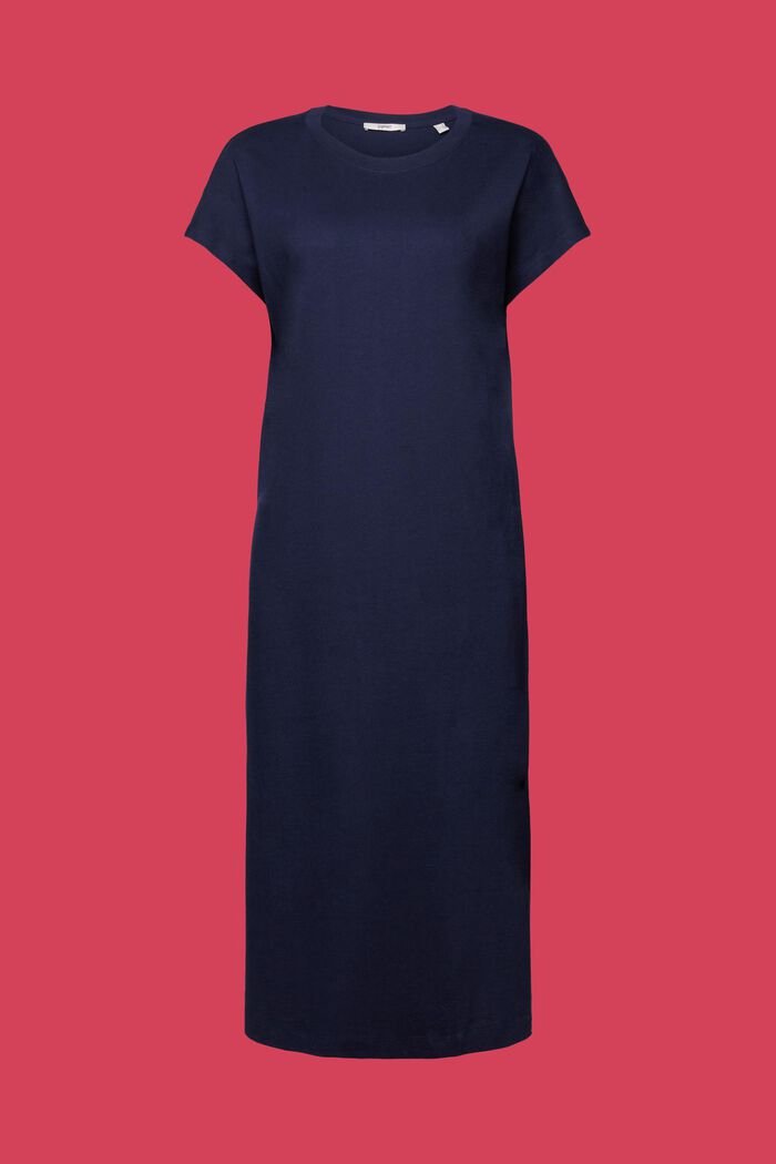 Midi-Kleid aus Jersey, NAVY, detail image number 5