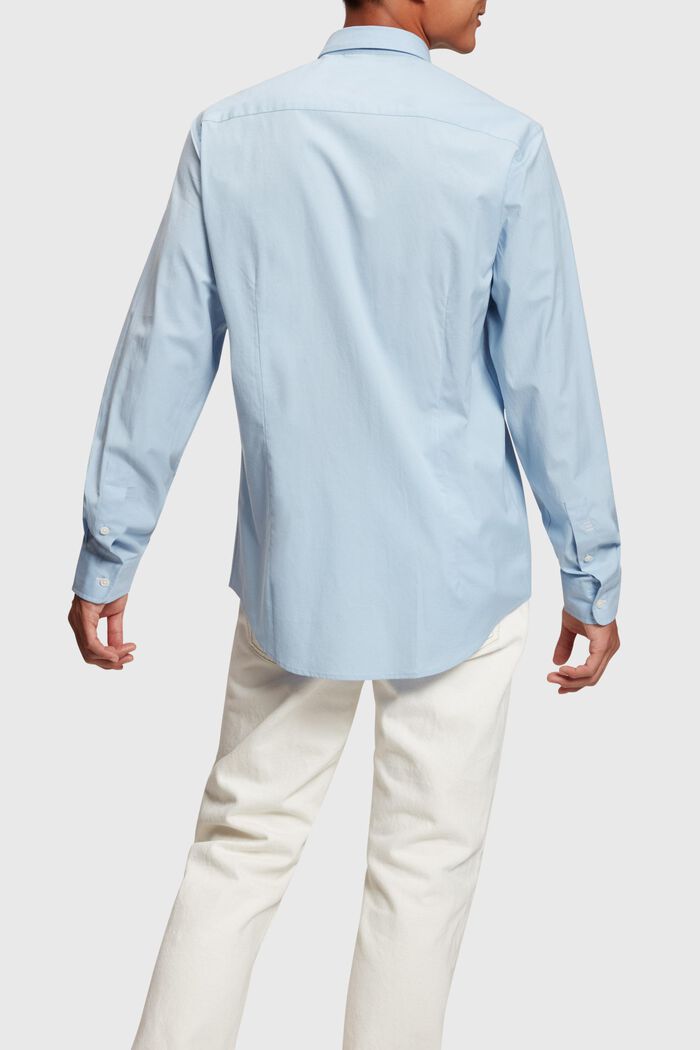 Slim-Fit-Hemd aus Popeline mit Delfin-Aufnäher, LIGHT BLUE, detail image number 1