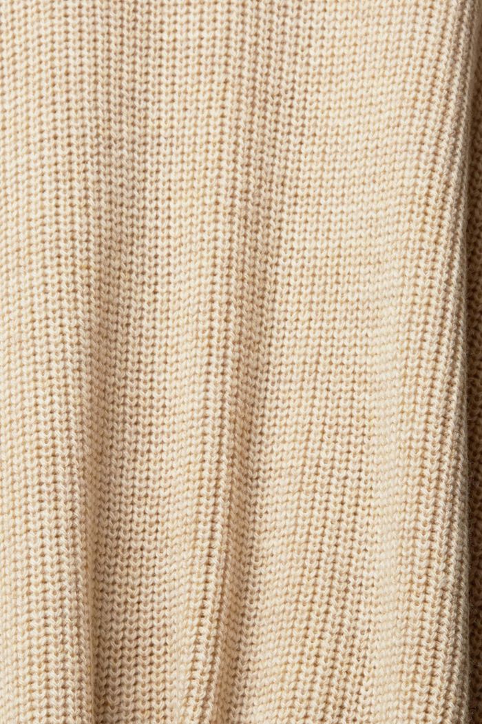 Pullover aus Materialmix, CREAM BEIGE, detail image number 4