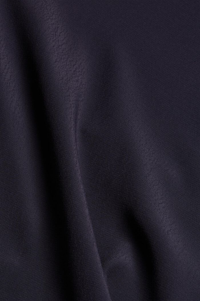 Bluse mit Volantdetails und LENZING™ ECOVERO™, NAVY, detail image number 4
