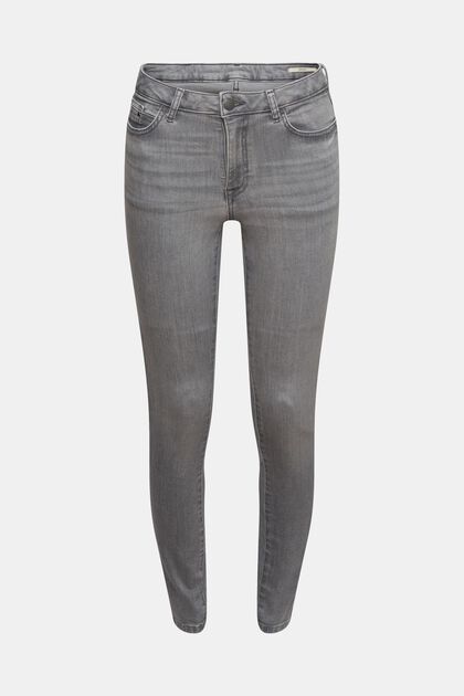 Skinny Jeans mit Superstretch, GREY MEDIUM WASHED, overview
