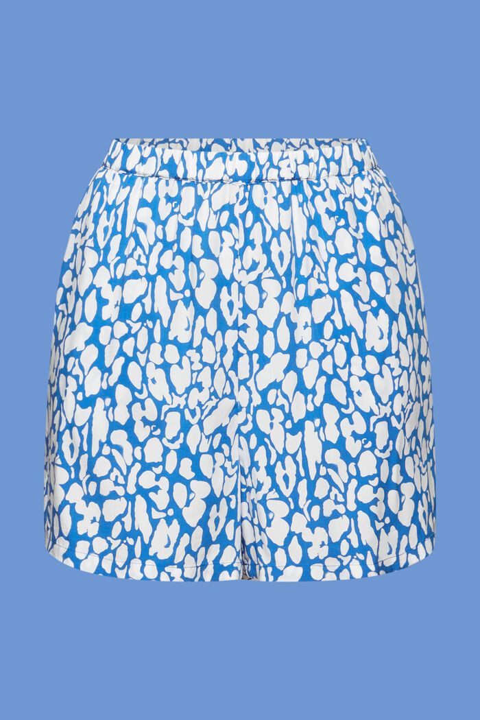 Gemusterte Pull-on-Shorts, LENZING™ ECOVERO™, BRIGHT BLUE, detail image number 9
