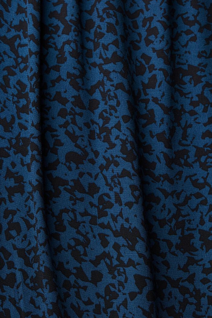 Gemustertes Minikleid aus Viskose, PETROL BLUE, detail image number 5