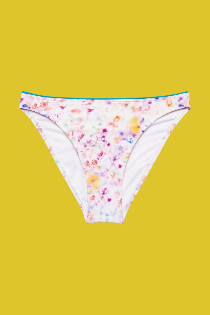 Bikini-Minislip im floralen Design, TEAL BLUE, detail image number 4