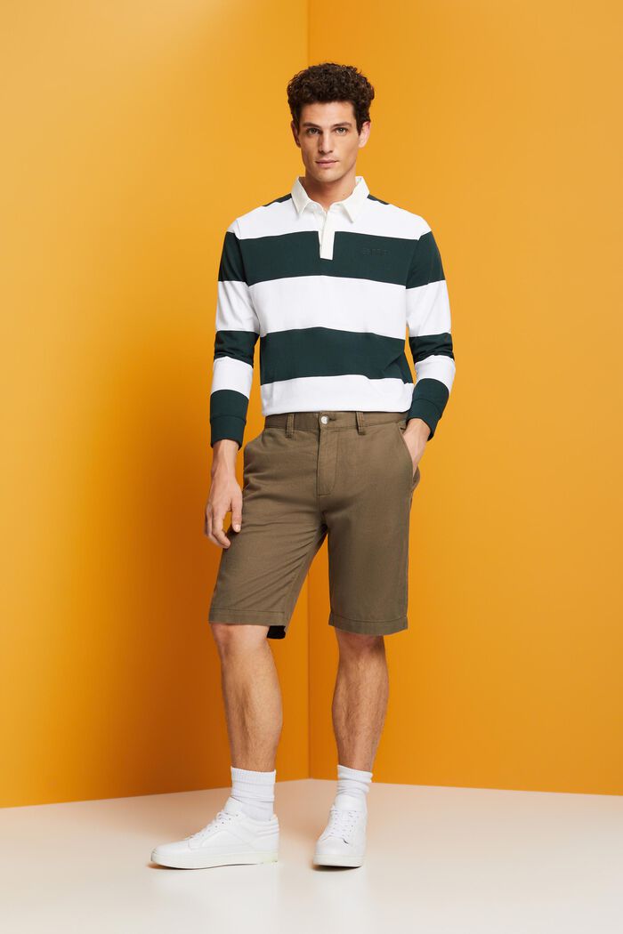 Shorts im Chino-Stil, DUSTY GREEN, detail image number 1
