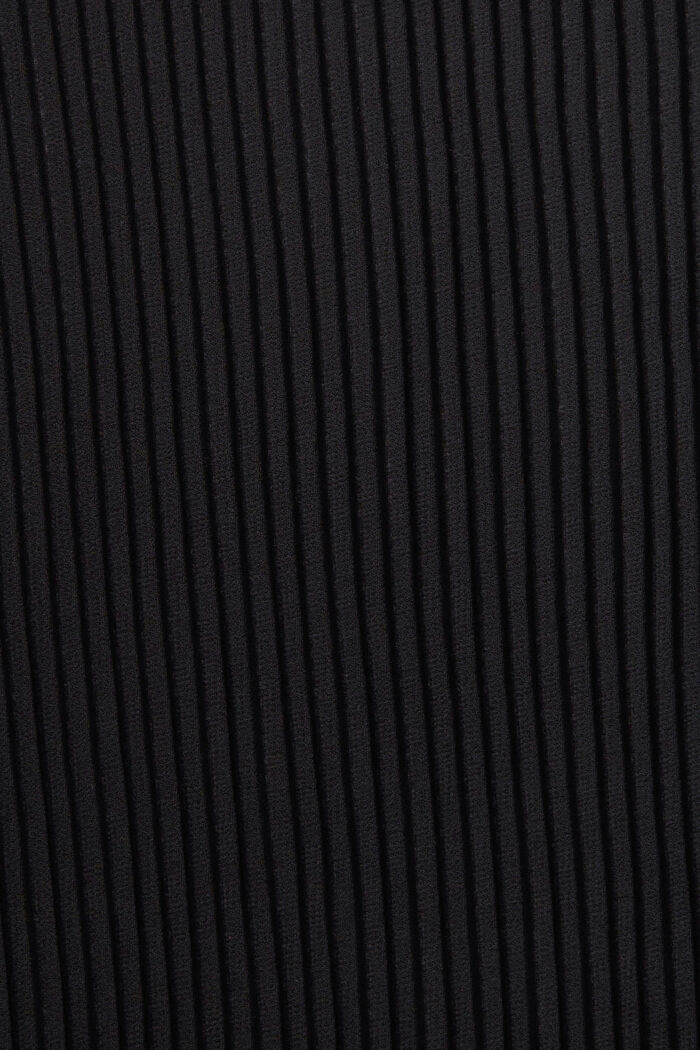 Ärmelloses Minikleid mit Plisseefalten, BLACK, detail image number 5