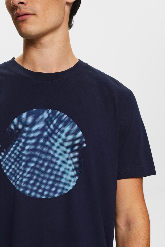 T-Shirt mit Print vorne, 100 % Baumwolle, NAVY, detail image number 2