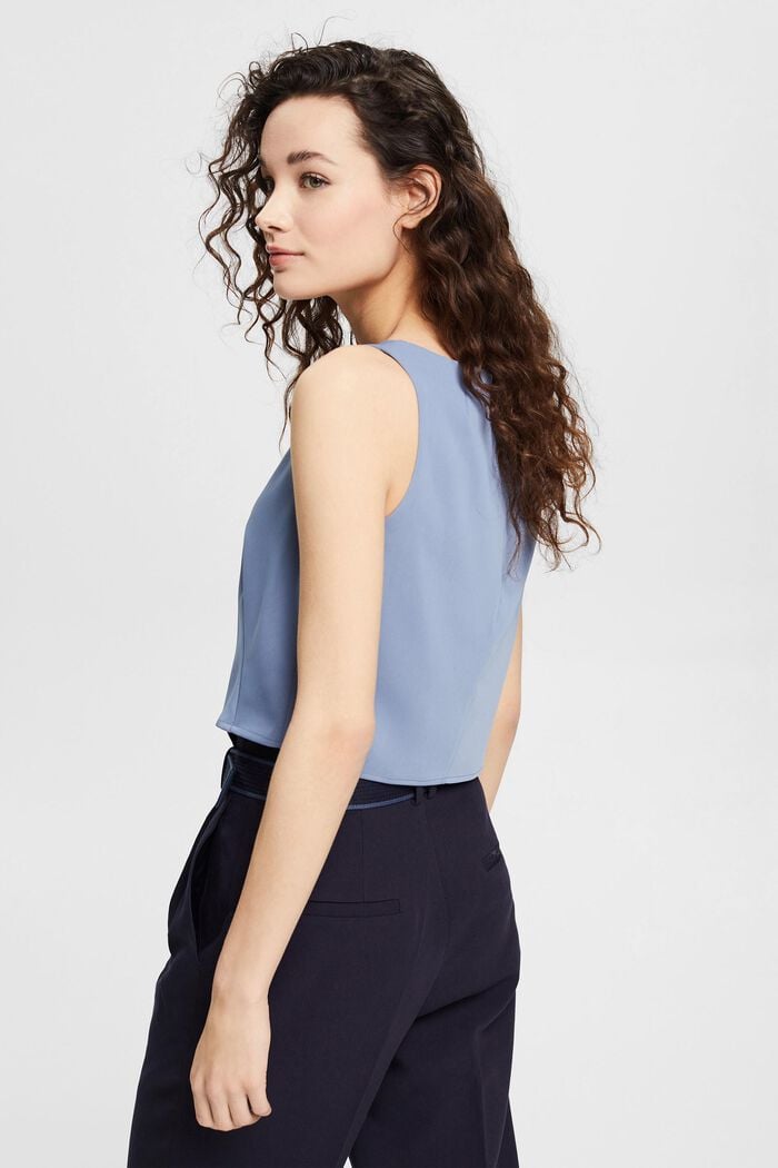 Recycelt: Cropped Top, GREY BLUE, detail image number 3