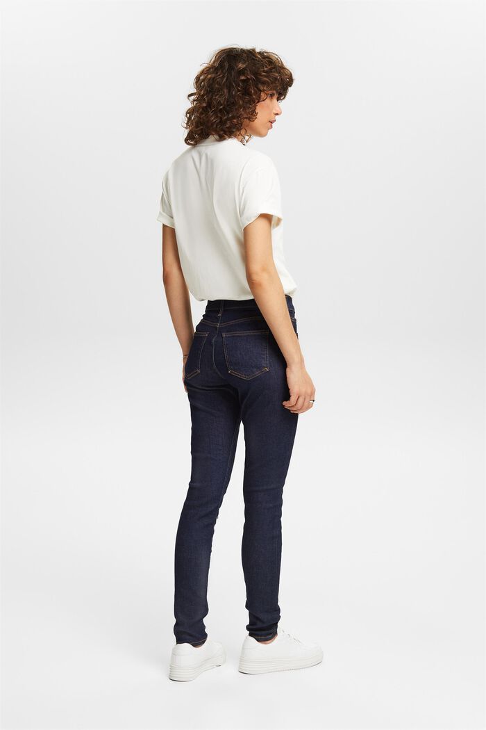 Skinny Jeans mit mittlerer Bundhöhe, BLUE RINSE, detail image number 3