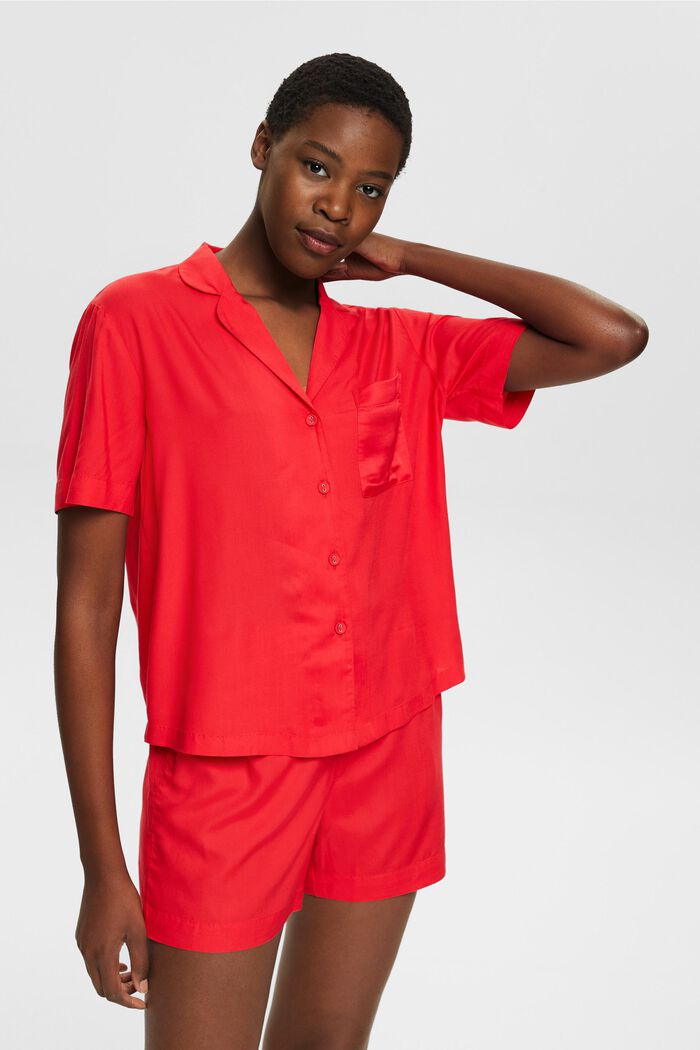 Kurzes Pyjama-Set, RED, detail image number 0