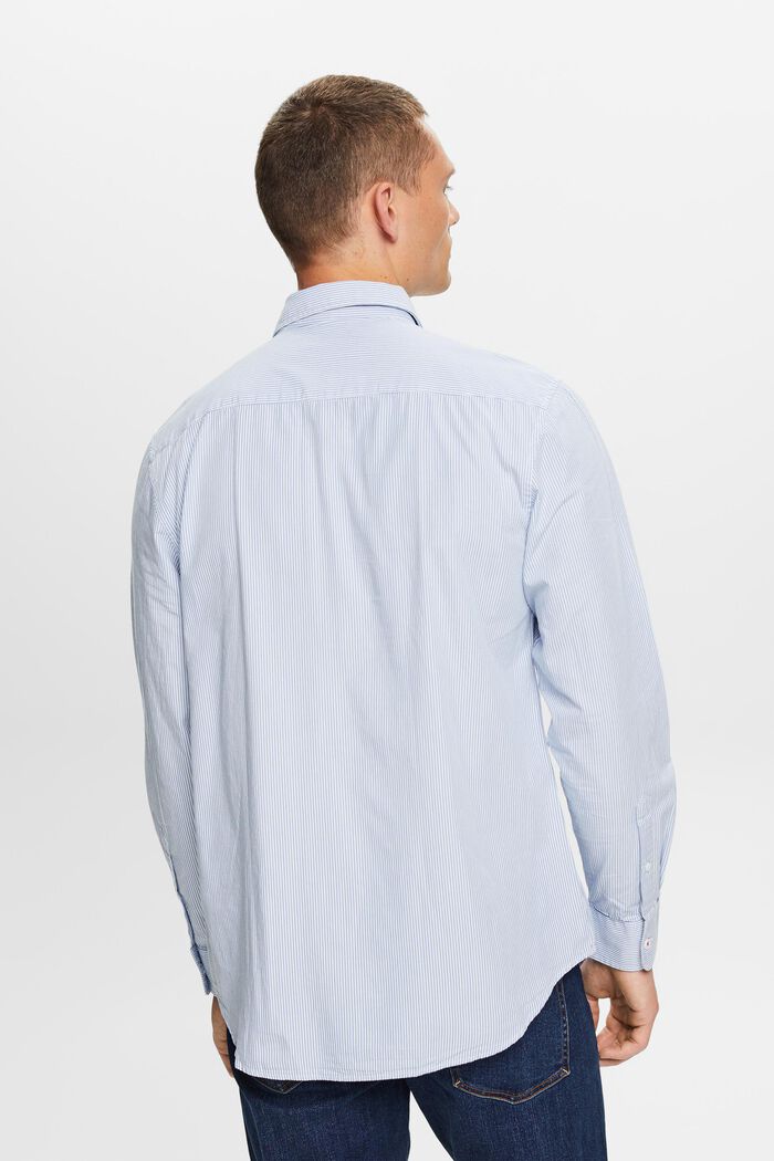 Gestreiftes Hemd aus Baumwoll-Popeline, LIGHT BLUE, detail image number 3