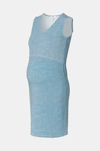 Geblümtes Jerseykleid mit Stillfunktion, PASTEL BLUE, overview