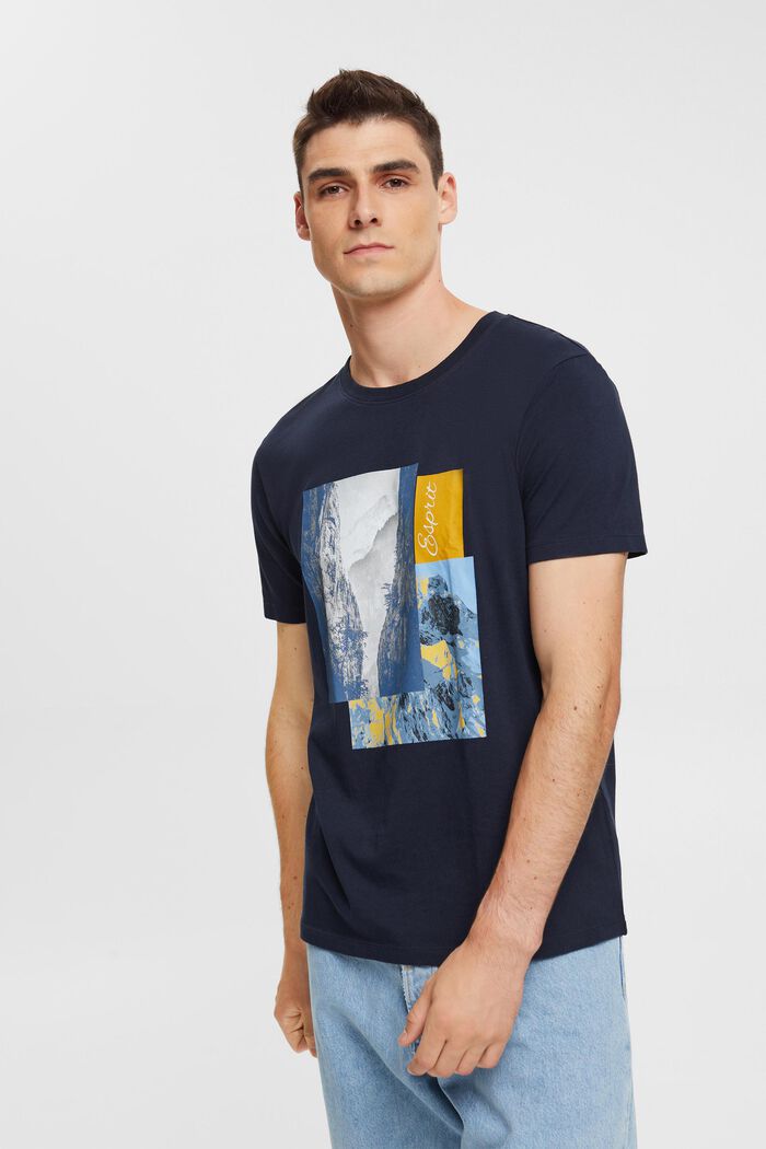 T-Shirt mit Print, NAVY, detail image number 0