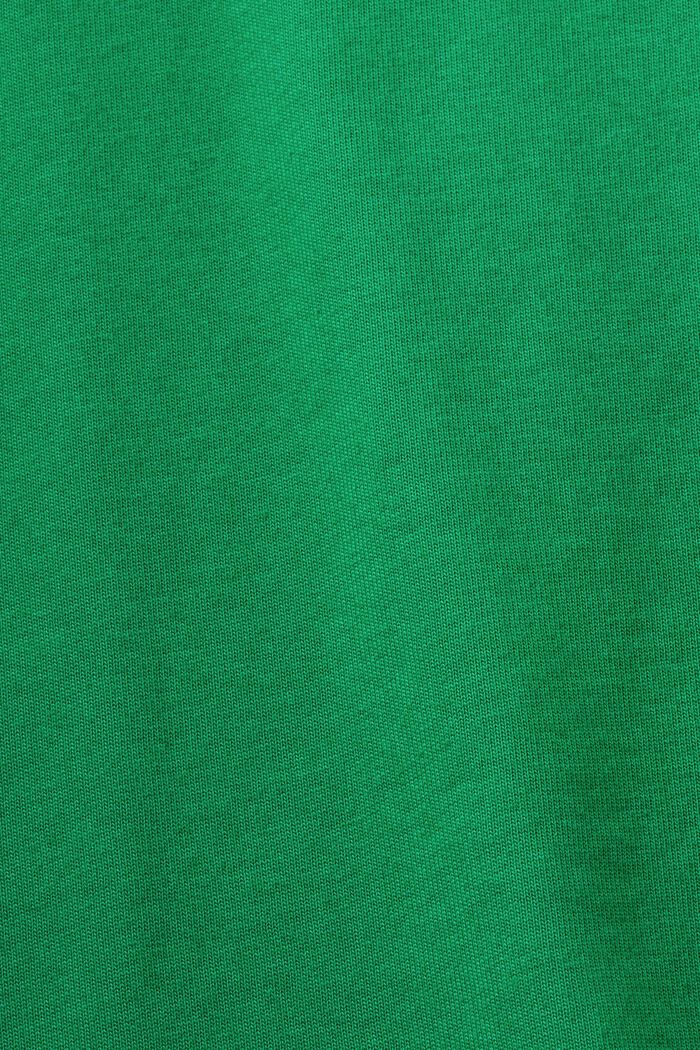 Baumwoll-T-Shirt mit Logo und Rundhalsausschnitt, GREEN, detail image number 5