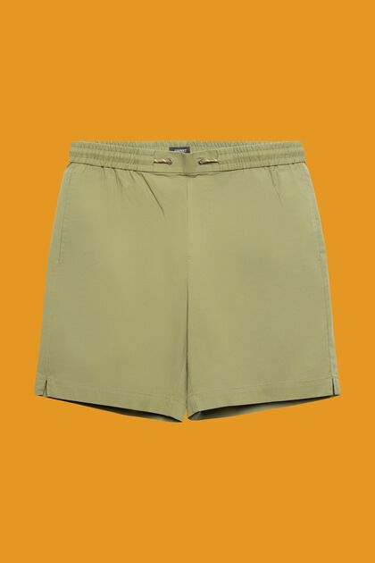Pull-on-Shorts aus Baumwoll-Popelin