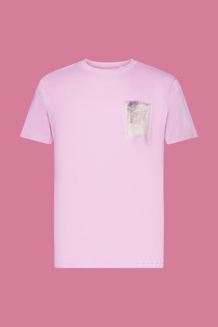 Print-T-Shirt aus nachhaltiger Baumwolle, LILAC, detail image number 5