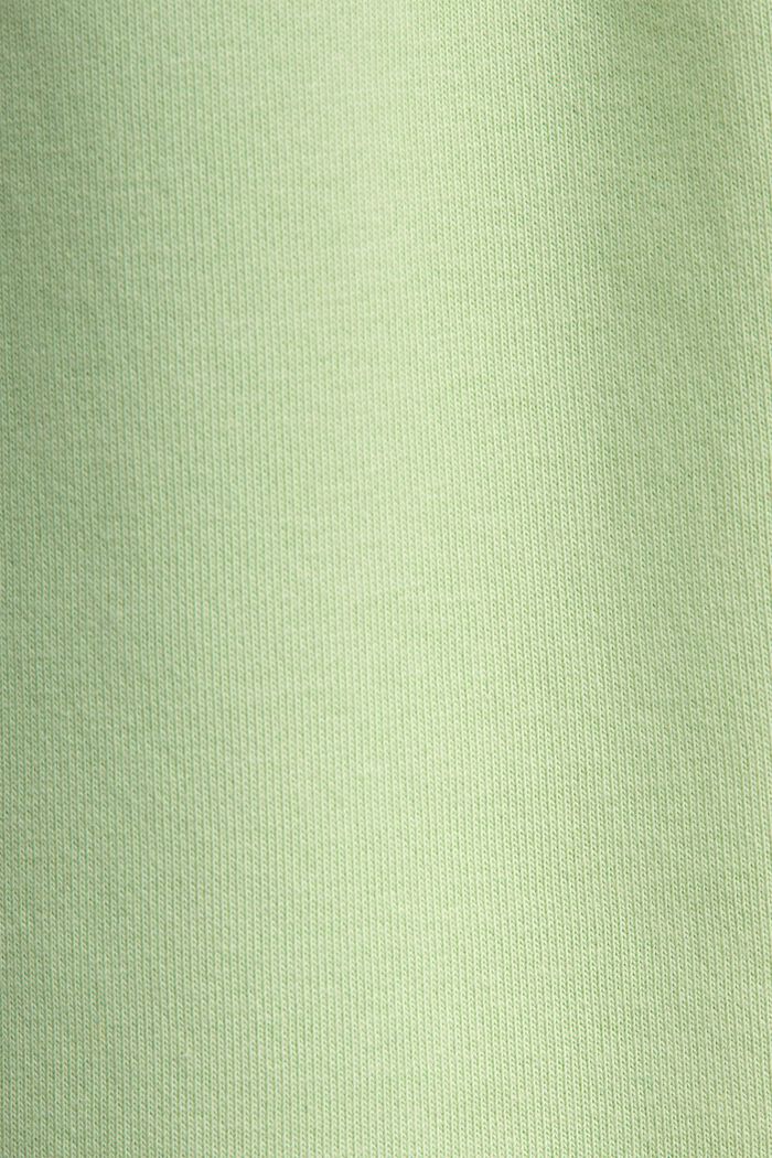 Logo-Sweatpants aus Baumwollfleece, LIGHT GREEN, detail image number 4
