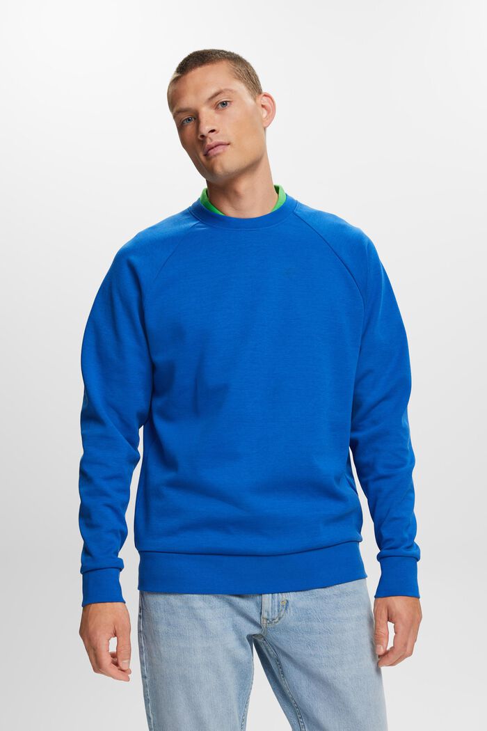 Klassisches Sweatshirt, Baumwollmix, BRIGHT BLUE, detail image number 0