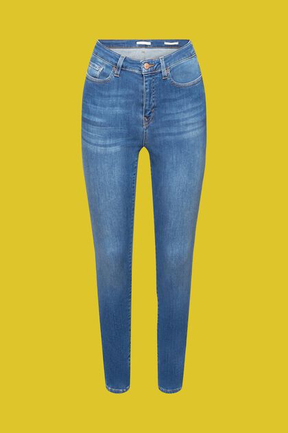 Stretch-Jeans mit Skinny-Fit, BLUE MEDIUM WASHED, overview