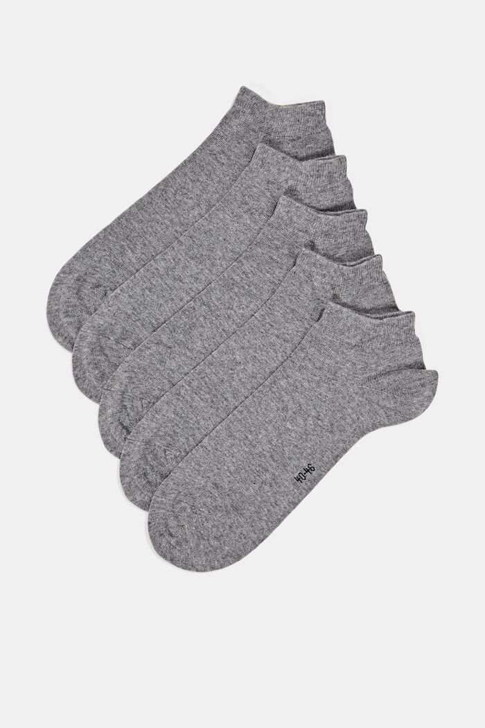10er-Pack Sneaker-Socken aus Baumwoll-Mix, LIGHT GREY MELANGE, detail image number 0
