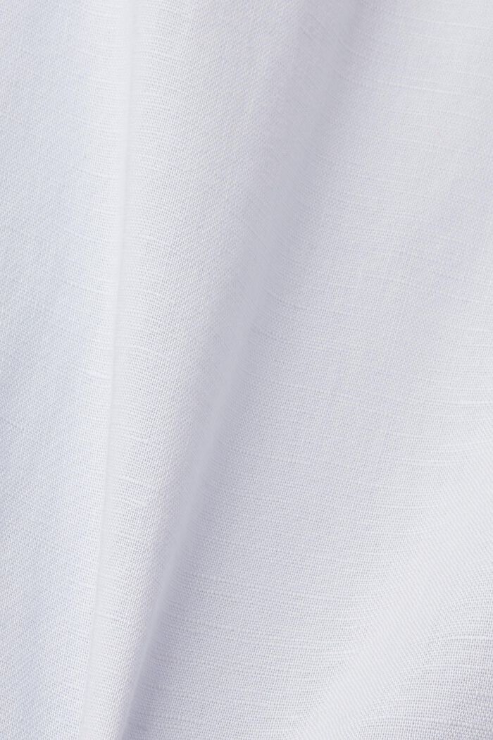 Button-Down-Hemd aus Baumwolle und Leinen, LIGHT BLUE, detail image number 4