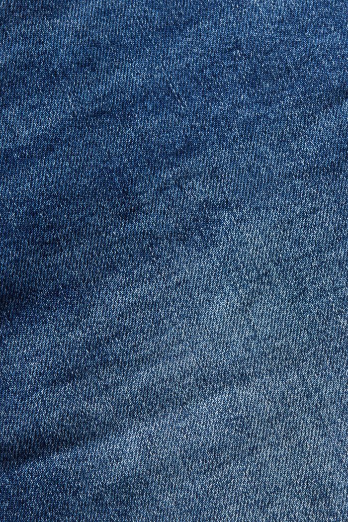 Retro-Jeansshorts mit mittlerer Bundhöhe, BLUE MEDIUM WASHED, detail image number 6